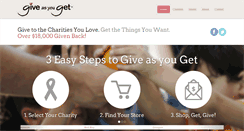 Desktop Screenshot of giveasyouget.com